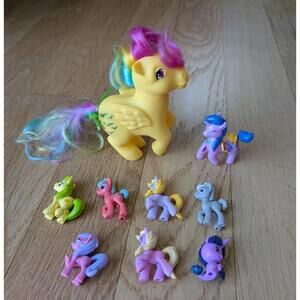 My Little Pony Loose Blind Bag 2” Mini Figures Lot Of 7 + 2 Extras